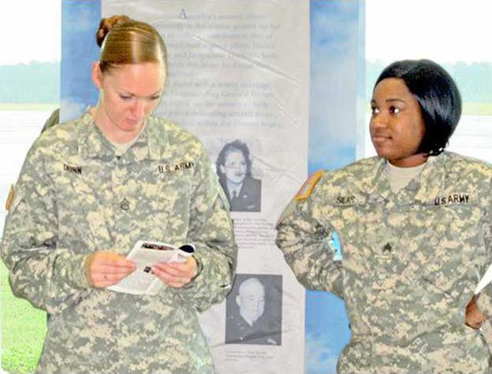 SSG Samantha Dunn Sgt. Alicia Silar