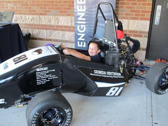 Robert Clark 7 with GA Southern Mech. Eng. Dept. race car