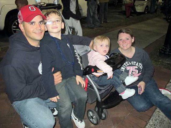 Harveys - Pfc. Andrew Harvey Danielle Harvey Landon 6 and Sophia 15 months