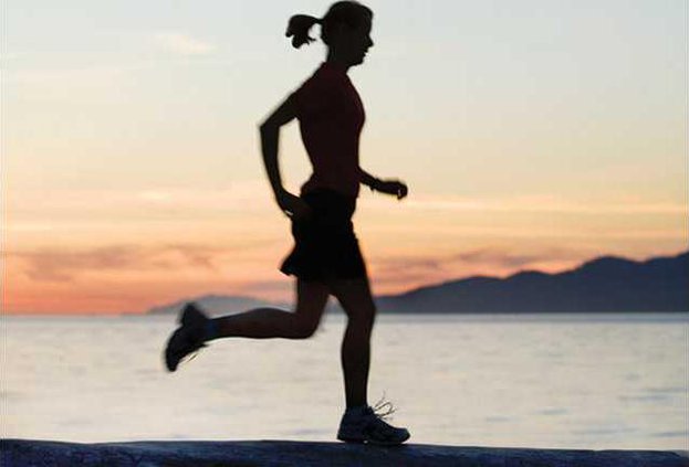 Running on beach