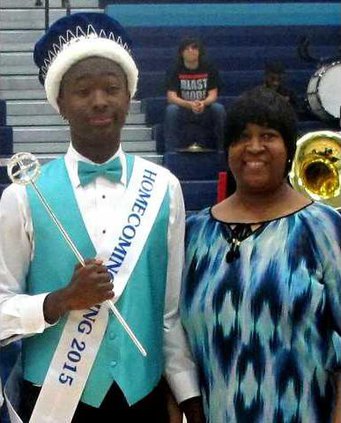 Long Co Homecoming King and his mother